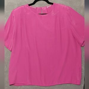 Hot Pink Silky Top